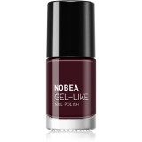 NOBEA Day-to-Day Gel-like Nail Polish lac de unghii cu efect de gel culoare Almost black #N18 6 ml