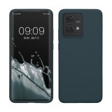 Husa Kwmobile pentru Motorola Edge 40 Neo, Verde inchis, Silicon, KWM000022NV006C, Carcasa