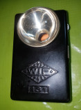 D455-Lanterna WIF 131 colectie veche metal cu sticla groasa gen lupa.