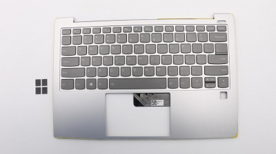 Carcasa superioara cu tastatura palmrest Laptop, Lenovo, Yoga S730-13IWL Type 81J0, S730-13IML Type 81U4, 5CB0S72889, cu iluminare, layout UK foto