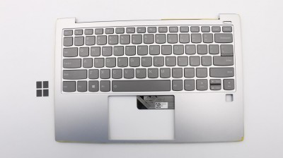 Carcasa superioara cu tastatura palmrest Laptop, Lenovo, Yoga S730-13IWL Type 81J0, S730-13IML Type 81U4, 5CB0S72889, cu iluminare, layout UK foto