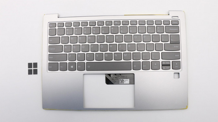 Carcasa superioara cu tastatura palmrest Laptop, Lenovo, Yoga S730-13IWL Type 81J0, S730-13IML Type 81U4, 5CB0S72889, cu iluminare, layout UK