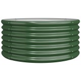 Cumpara ieftin Jardiniera gradina verde 80x80x36 cm otel galvanizat