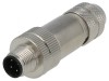 Mufă M12 4 PIN D-Ethernet IP65 250V Drept pe Cablu