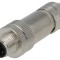 Mufă M12 4 PIN D-Ethernet IP65 250V Drept pe Cablu