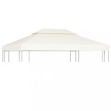 Cumpara ieftin Copertină rezervă acoperiș pavilion, alb crem, 3x4 m, 310 g/m&sup2;