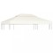 vidaXL Copertină rezervă acoperiș pavilion, alb crem, 3x4 m, 310 g/m&sup2; 40880