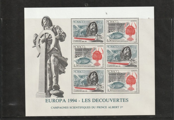 Descoperitori ,CEPT1994 ,Klbg ,Monaco.
