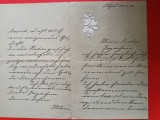 scrisoare trimisa de ELENA HELENA BRANCOVAN , anul 1883 , de la Adjud ,casa ELENA BRANCOVAN-GHICA