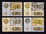 ✅RO 2014 LP 2043 &quot;Colectia numismatica a B.N.R.&quot; serie+viniete+tabs/colt ( stanga sau dreapta jos ! ) ,MNH, Nestampilat
