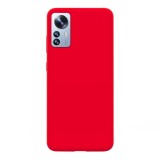 Husa compatibila cu xiaomi 12x 5g, matte efect, camera ultra safe, htpmag, rosu