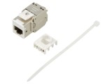 Modul RJ45 Keystone Alb/Gri Cat 6a - Goobay