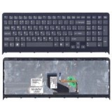 Tastatura pentru Sony VPCF2 VPCF22 VPCF23 VPCF219 US cu rama si backlight, neagra