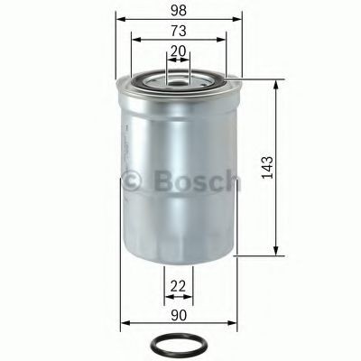 Filtru combustibil MITSUBISHI PAJERO III Canvas Top (V6_W, V7_W) (2000 - 2006) BOSCH 1 457 434 459 foto