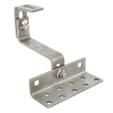 Carlig fixare din otel inoxidabil, dublu reglabil, pentru acoperis tigla ceramica sau beton, L=140 mm