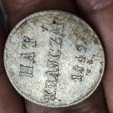 Ungaria HAT 6 KRAJCZAR 1849 NB BAIA MARE , argint , detalii
