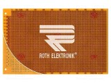 Placă universală ROTH ELEKTRONIK GMBH, singură faţă, 100mm x 160mm
