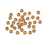 Cristale rotunde 2 mm - arămii, 50 buc, INGINAILS