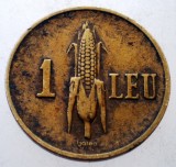 Moneda 1 LEU 1941 Romania, Carol II, Alama Nichel, 18mm, KM#56, Numismatica WWII