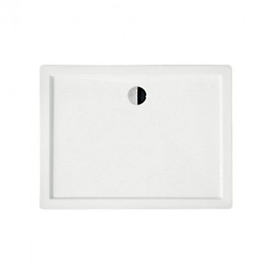 Cădiță de duș pătrată universală Oskar, 100x90x5,5 cm, design jos foto