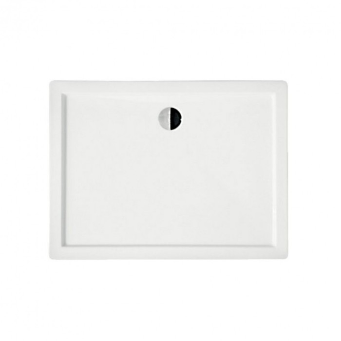 Cădiță de duș pătrată universală Oskar, 100x90x5,5 cm, design jos
