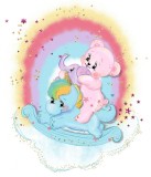 Cumpara ieftin Sticker decorativ cu Ursulet, Unicorn, si Elefant, Multicolor, 70 cm, 1239-8ST, Oem