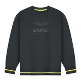 Aston Martin hanorac de bărbați oversized Stealth black F1 Team 2026 - XL