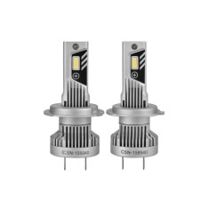 Set 2 becuri LED B01 H7 6000K pentru faruri auto, dimensiune apropiata de becul H7 standard Automotive TrustedCars