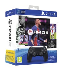 Controller Sony DualShock 4 Black V2 plus FIFA 21 bundle foto