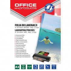 Folie Laminare A3, 426x303 mm,100 Coli/Top, Folii OFFICE Products, Accesorii Birou, 2X125 Microni