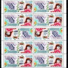 Romania 2009, LP 1847 c, Ziua Nonviolentei, minicoala de 10, MNH! LP 39,00 lei