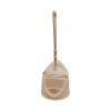 Perie WC cu suport, din plastic, MR193, maro