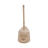 Cumpara ieftin Perie WC cu suport, din plastic, MR193, maro