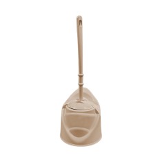 Perie WC cu suport, din plastic, MR193, maro