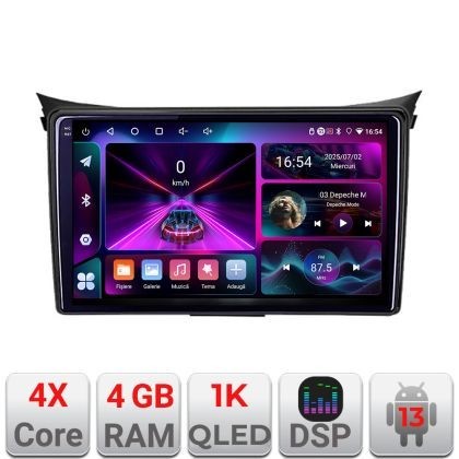 Navigatie Hyundai I30 2011-2016 4+64 InCell Display 1K Android Waze USB Navigatie Internet Youtube Radio Kit-i30-2011+EDT-E209-RK CarStore Technology