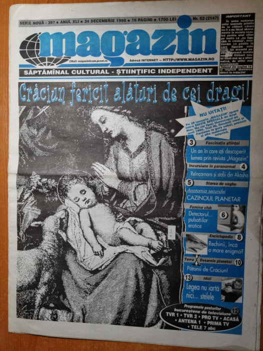 magazin 24 decembrie 1998-steaua campioana cupa cupelor,m.melinte,monica iagar