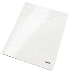 Dosar Cu Sina Leitz Wow, Carton Laminat, A4, 250 Coli, Alb foto