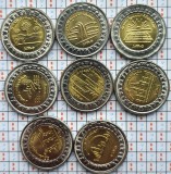 Set 8 monede comemorative Egipt 1 pound 2019 UNC - A022, Africa