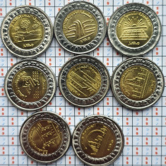 Set 8 monede comemorative Egipt 1 pound 2019 UNC - A022
