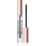 Makeup Revolution Brow Glue Gel de fixare transparent pentru spr&acirc;ncene 3 ml