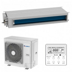Aparat aer conditionat tip Duct Gree GUD50P/A-T-GUD50W/NhA-T Inverter 18000BTU Clasa A++ Alb foto