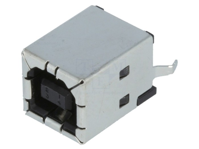 Conector soclu USB B drept pentru PCB