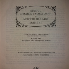 PARINTI SI SCRIITORI BISERICESTI -SF. GRIGORIE TAUMATURGUL/METODIU PSB 10 {1984}