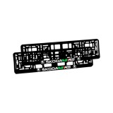 Set 2 bucati, suport numar inmatriculare personalizat Drive Skoda