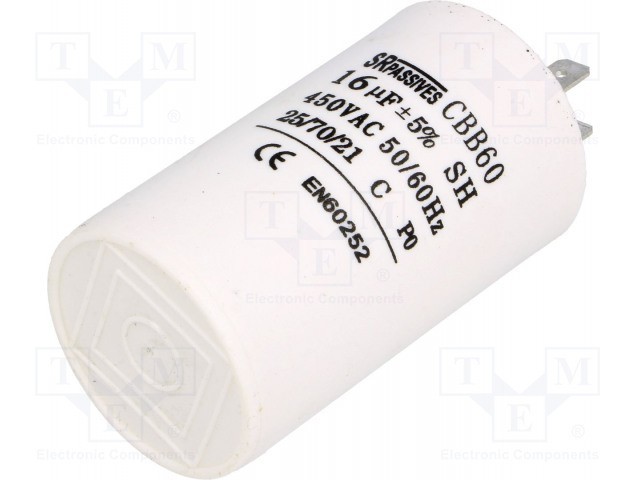C mot 16uF/450Vac 4papuci fara surub SR