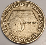 Cumpara ieftin 3286 Kiribati 2 Dollars 1989 Independence km 14, Australia si Oceania