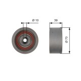 GATES T42159 PowerGrip&reg; Rola ghidare/conducere, curea distributie