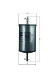 Filtru combustibil Indigo 3000; Volvo 940 II, S40 I, S60 I, S80 I, S90 I, V40, V70 II, V90 I, XC70 I Cross Country Motor 1.6, 1.8, 1.8 i, 1.8 LPG,