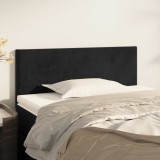 Cumpara ieftin Tăblie de pat, negru, 80x5x78/88 cm, catifea