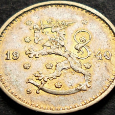 Moneda istorica 50 PENNIA - FINLANDA, anul 1940 * cod 5108 A